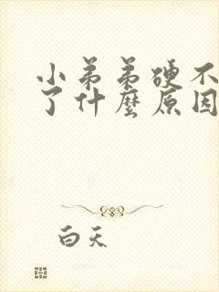 小弟弟硬不起来了什么原因