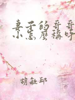 妻子的哥哥比我小怎么称呼?