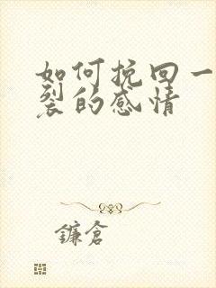 如何挽回一段破裂的感情