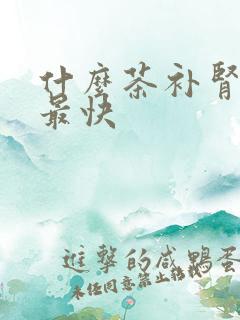 什么茶补肾最好最快