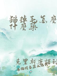 猫掉毛怎么办吃什么药