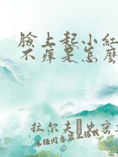 脸上起小红疹子不痒是怎么回事