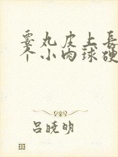 睾丸皮上长了一个小肉球硬硬的不痛不痒