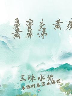 鼻窦炎 黄痰 黄鼻涕