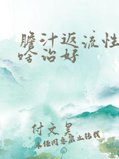 胆汁返流性胃炎啥治好