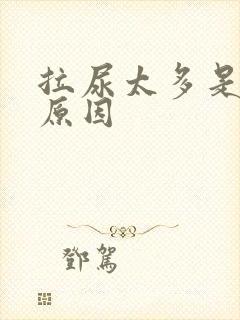 拉尿太多是什么原因