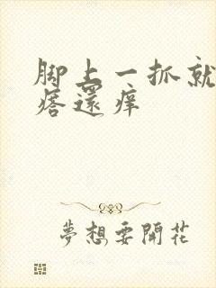 脚上一抓就出疙瘩还痒