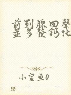 前列腺回声不均并多发钙化灶