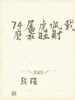 74属虎佩戴什么最旺财