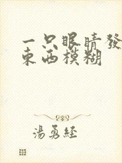 一只眼睛发红看东西模糊