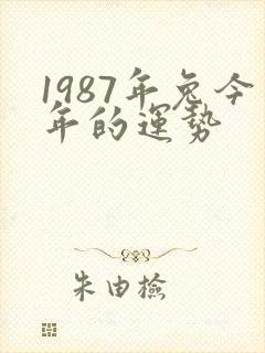 1987年兔今年的运势