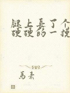 腿上长了个疙瘩硬硬的一摸就疼