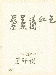 尿呈淡红色是什么原因