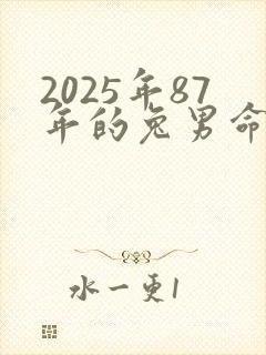 2025年87年的兔男命运如何