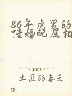 86年虎男的最佳婚配属相