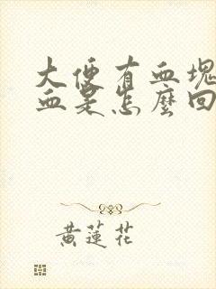 大便有血块和鲜血是怎么回事