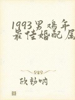 1993男鸡年最佳婚配属相