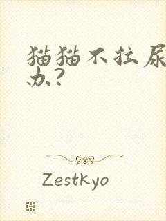 猫猫不拉尿怎么办?