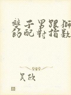 双子男跟狮子女的配对指数