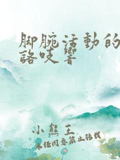 脚腕活动的时候咯吱响