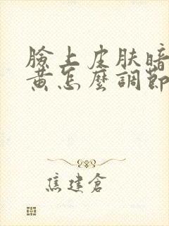 脸上皮肤暗沉发黄怎么调节