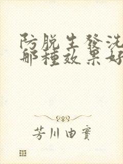 防脱生发洗发水那种效果好