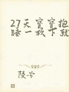 27天宝宝抱着睡一放下就哭闹