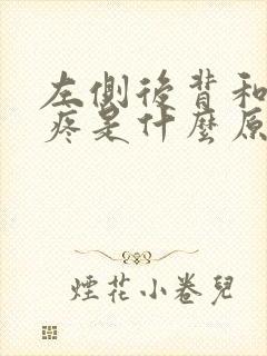 左侧后背和肋骨疼是什么原因