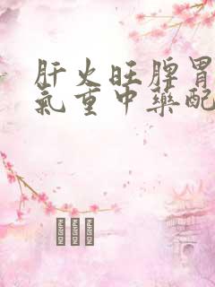 肝火旺脾胃虚湿气重中药配方