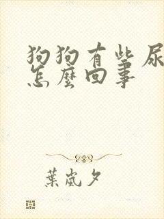 狗狗有些尿血是怎么回事