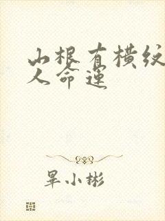 山根有横纹的男人命运