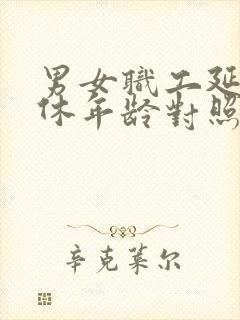 男女职工延迟退休年龄对照表