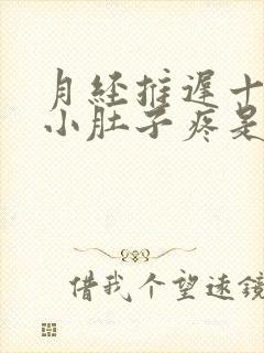 月经推迟十来天小肚子疼是怎么回事