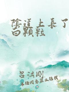 阴道上长了一些白颗粒