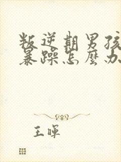 叛逆期男孩性格暴躁怎么办