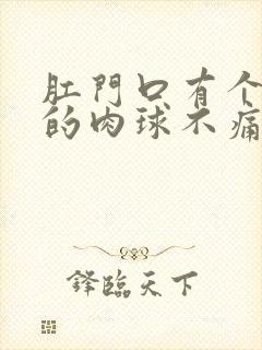 肛门口有个软软的肉球不痛不痒