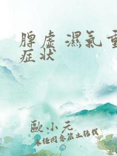 脾虚 湿气重 症状