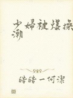 少妇被爆操到高潮