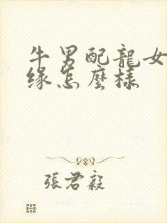 牛男配龙女的姻缘怎么样