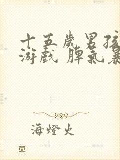 十五岁男孩沉迷游戏 脾气暴躁 叛逆