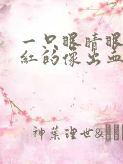 一只眼睛眼角红红的像出血一样是怎么回事