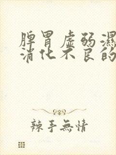 脾胃虚弱湿气重消化不良的症状