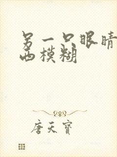 另一只眼睛看东西模糊