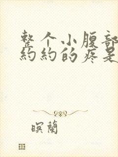 整个小腹部隐隐约约的疼是怎么回事