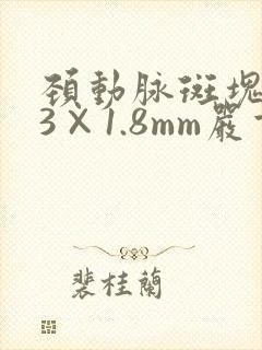 颈动脉斑块5.3×1.8mm严重吗