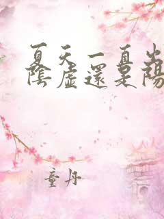 夏天一直出汗是阴虚还是阳虚