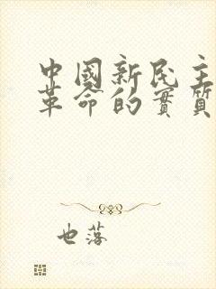 中国新民主主义革命的实质是什么