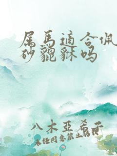 属马适合佩戴朱砂貔貅吗