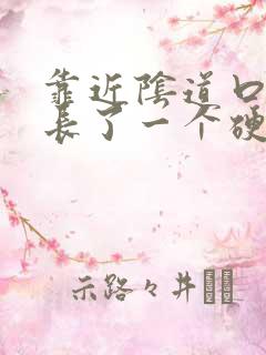 靠近阴道口那里长了一个硬硬的疙瘩