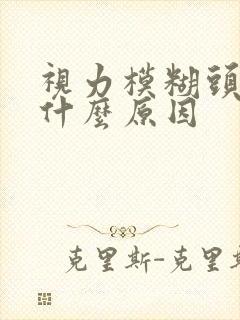 视力模糊头晕是什么原因